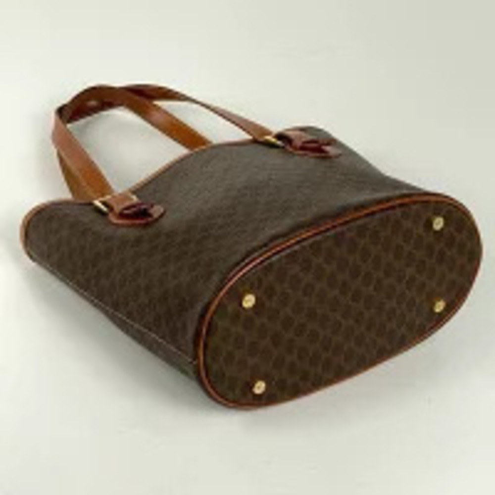Celine tote canvas bag brown handbag Macadam
